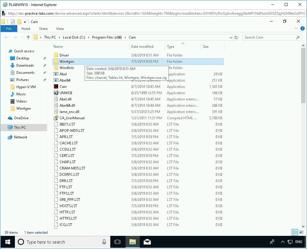Figure 2.54 Screenshot of PLABWIN10