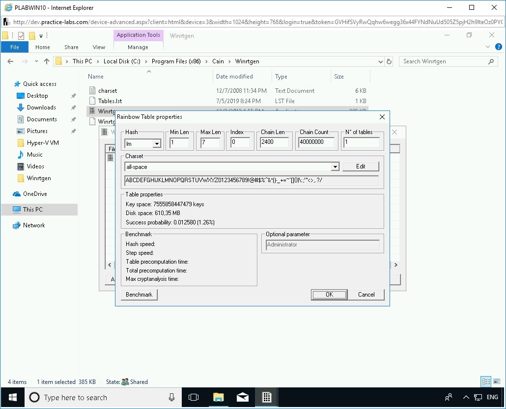 Figure 2.57 Screenshot of PLABWIN10
