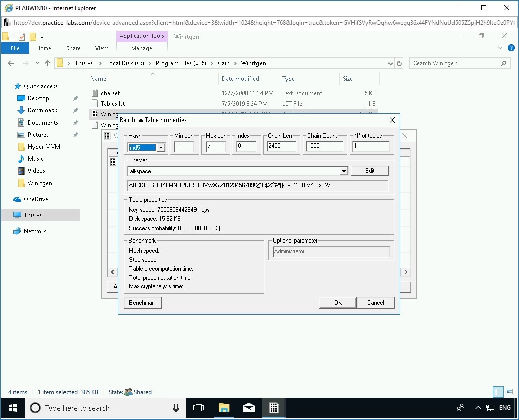 Figure 2.58 Screenshot of PLABWIN10