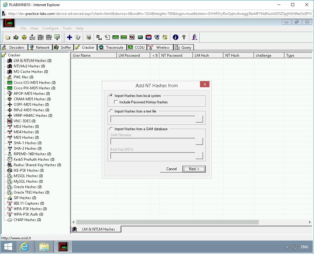 Figure 2.67 Screenshot of PLABWIN810