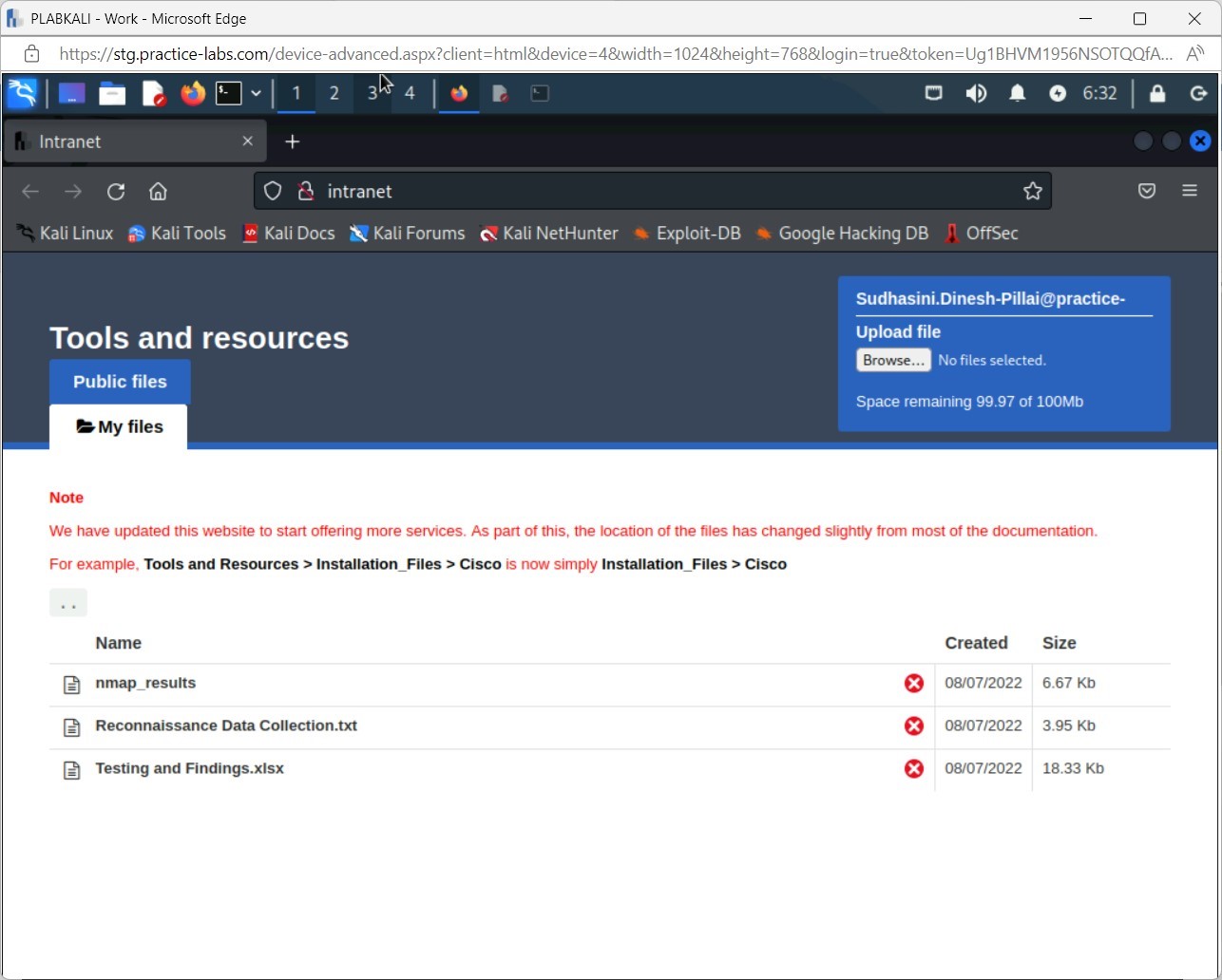 Figure 1.25 Screenshot of PLABWIN10: Displaying the nslookup.io webpage.