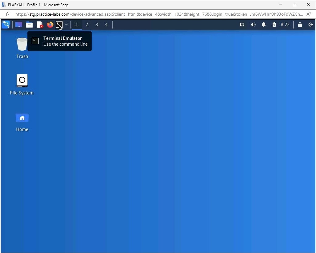 Figure 1.38 Screenshot of PLABKALI: Displaying accessing the File menu and selecting Save As in the Text Editor window.