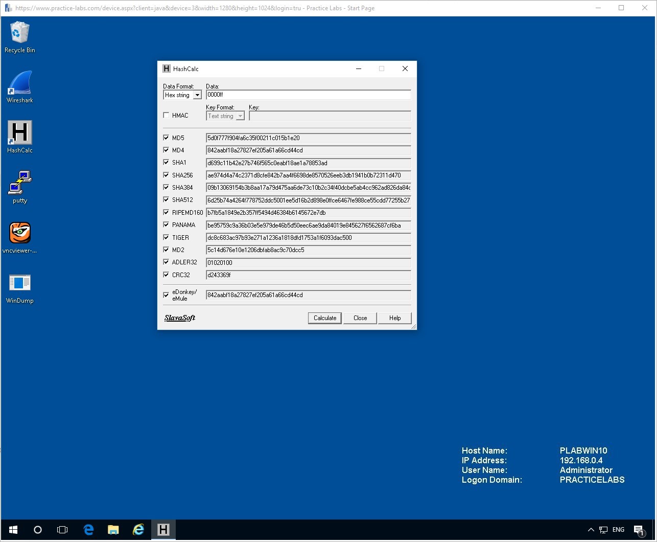 Figure 2.8. Screenshot of PLABWIN10