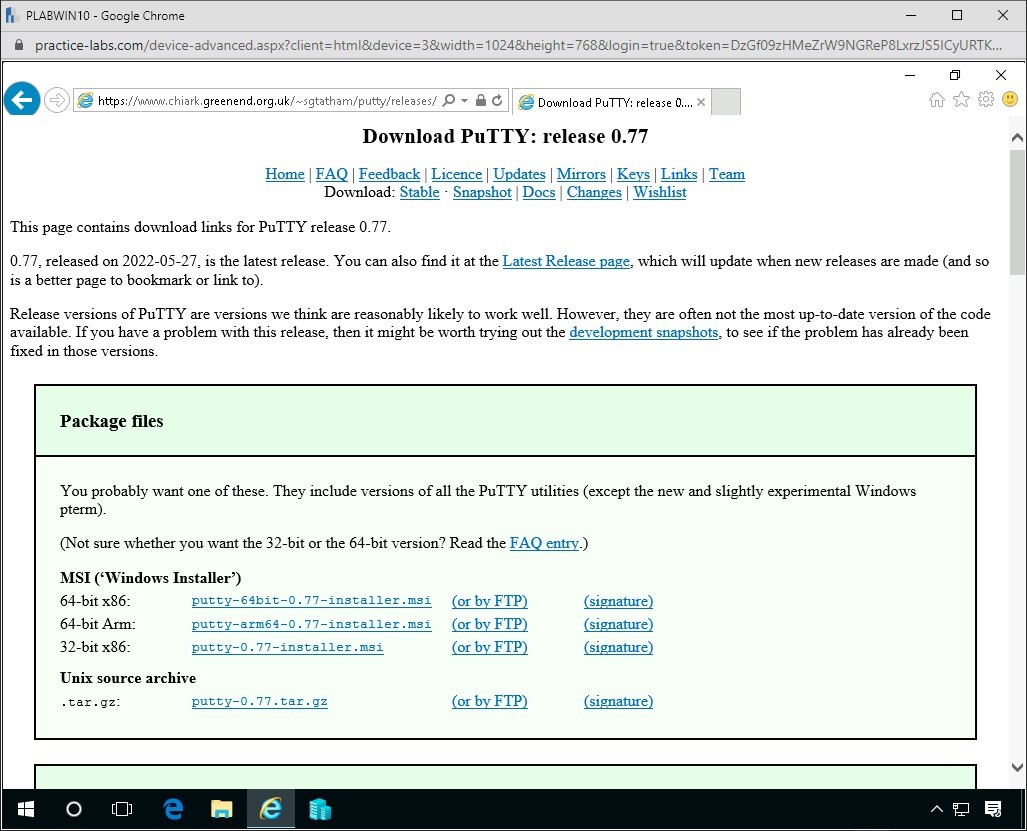 Practice Labs screenshot.