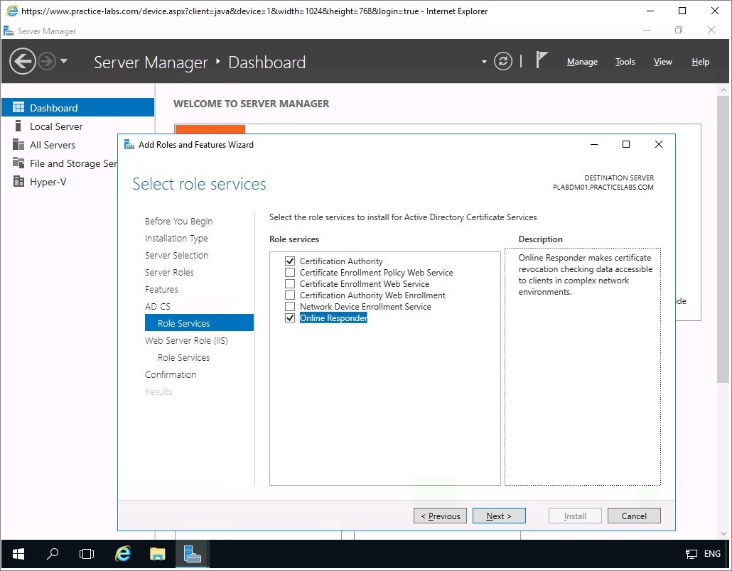 Figure 1.28 Screenshot of the PLABDM01 desktop