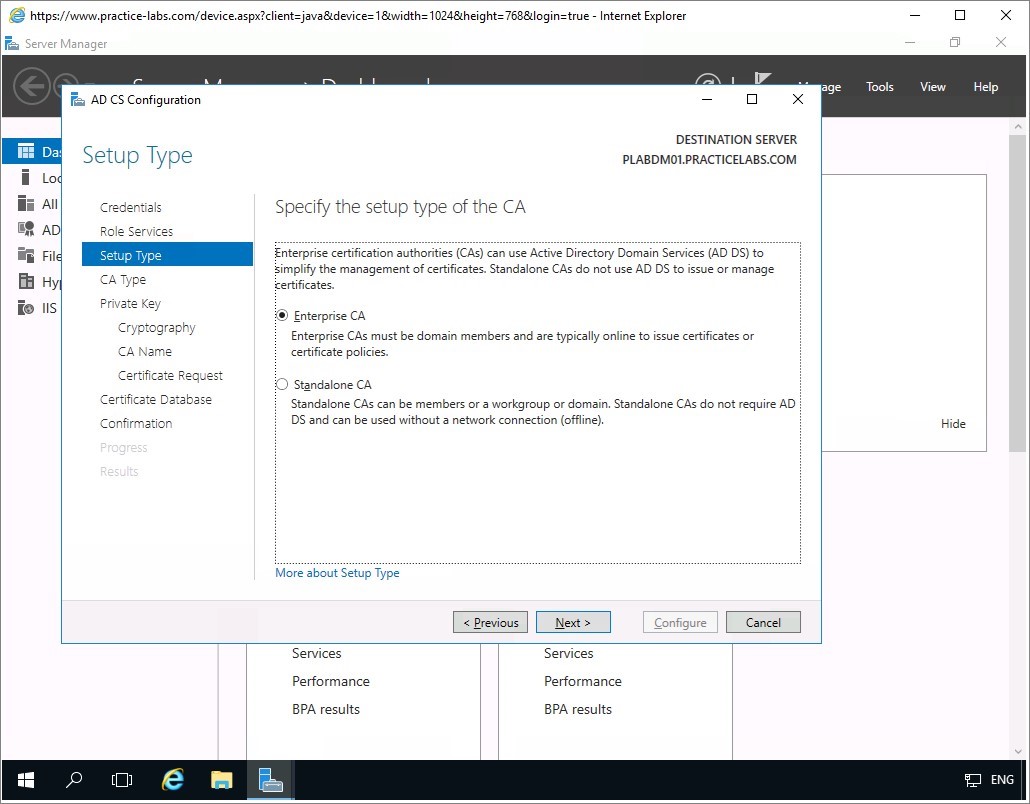 Figure 1.34 Screenshot of the PLABDM01 desktop
