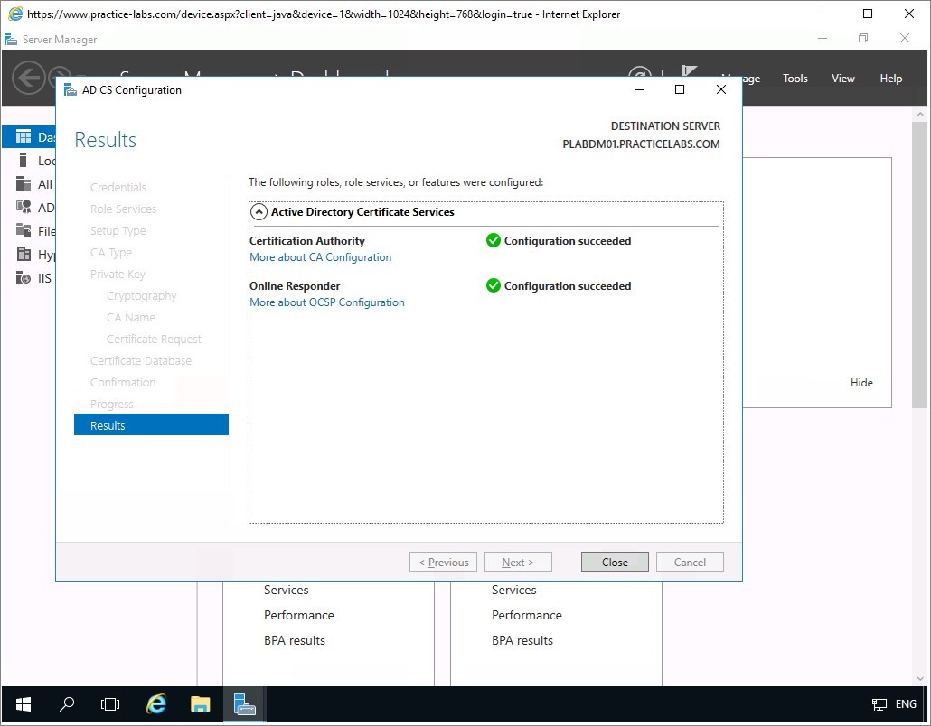 Figure 1.43 Screenshot of the PLABDM01 desktop