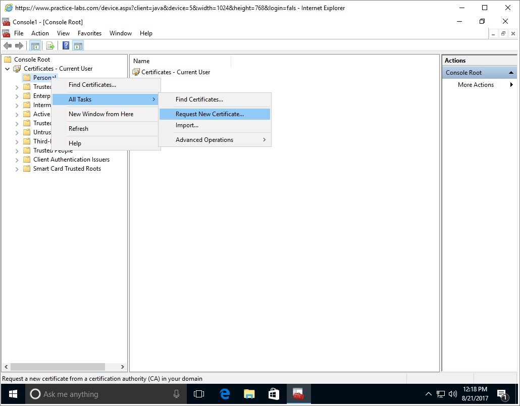 Figure 2.6 Screenshot of the PLABWIN10 desktop