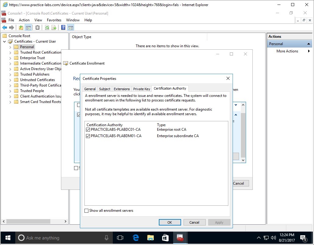Figure 2.10 Screenshot of the PLABWIN10 desktop