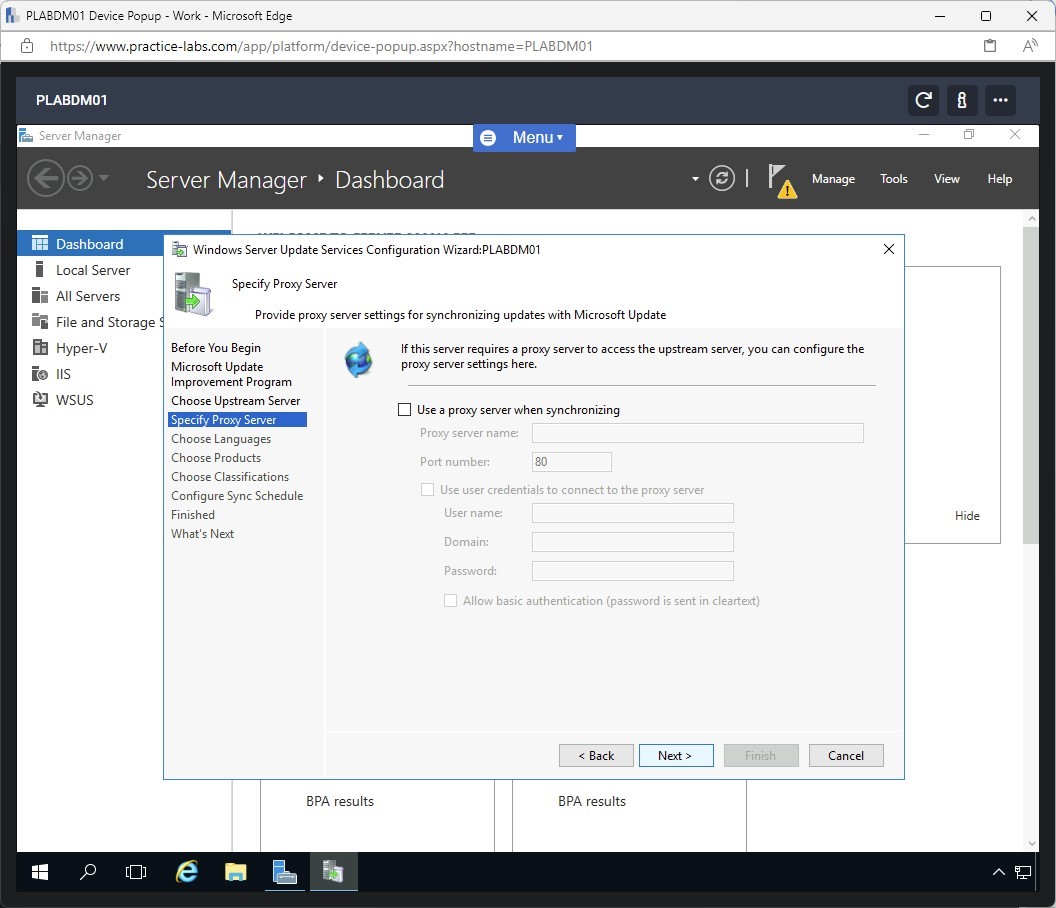 Figure 1.15 Screenshot of the PLABDM01 desktop