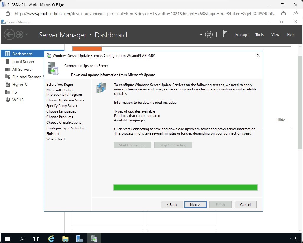Figure 1.16 Screenshot of the PLABDM01 desktop