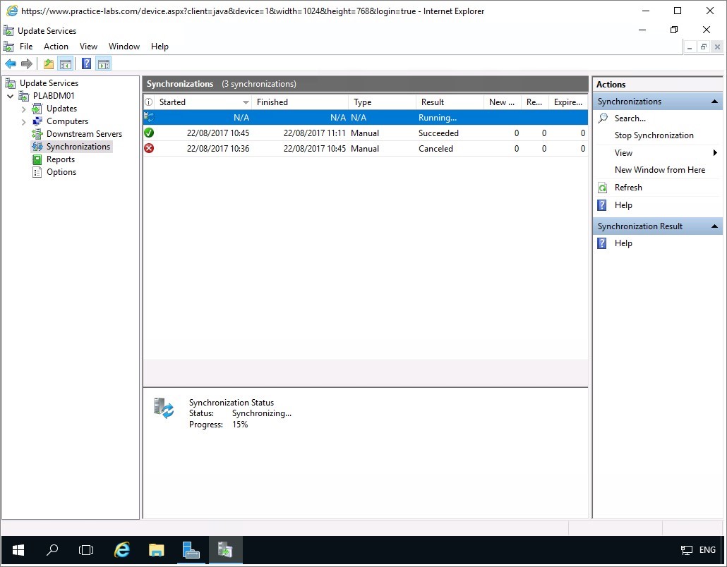 Figure 1.24 Screenshot of the PLABDM01 desktop
