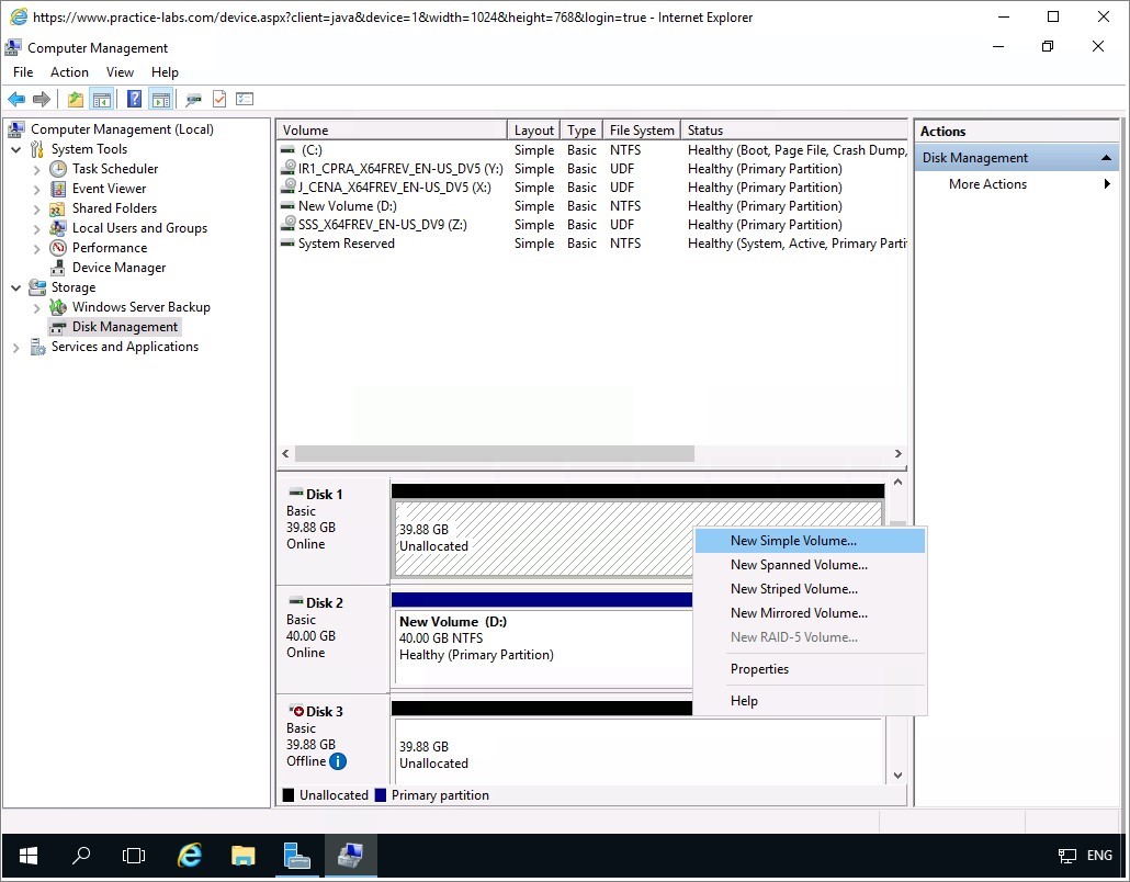 Figure 1.3 Screenshot of the PLABDM01 desktop
