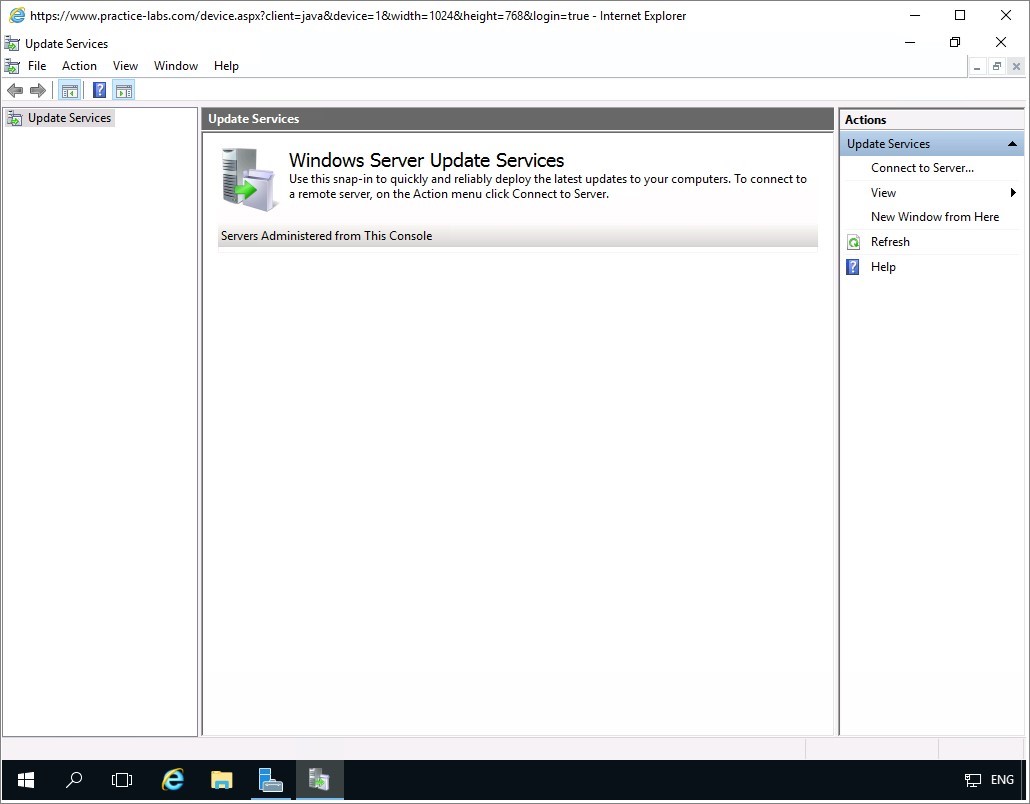 Figure 2.3 Screenshot of the PLABDM01 desktop