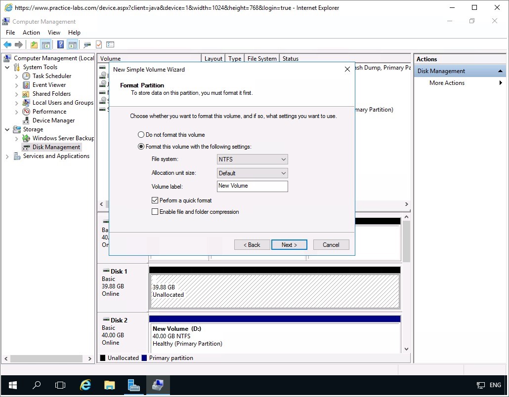 Figure 1.5 Screenshot of the PLABDM01 desktop