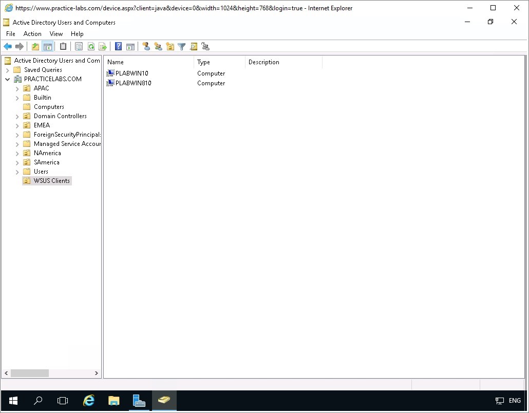 Figure 3.8 Screenshot of the PLABDC01 desktop