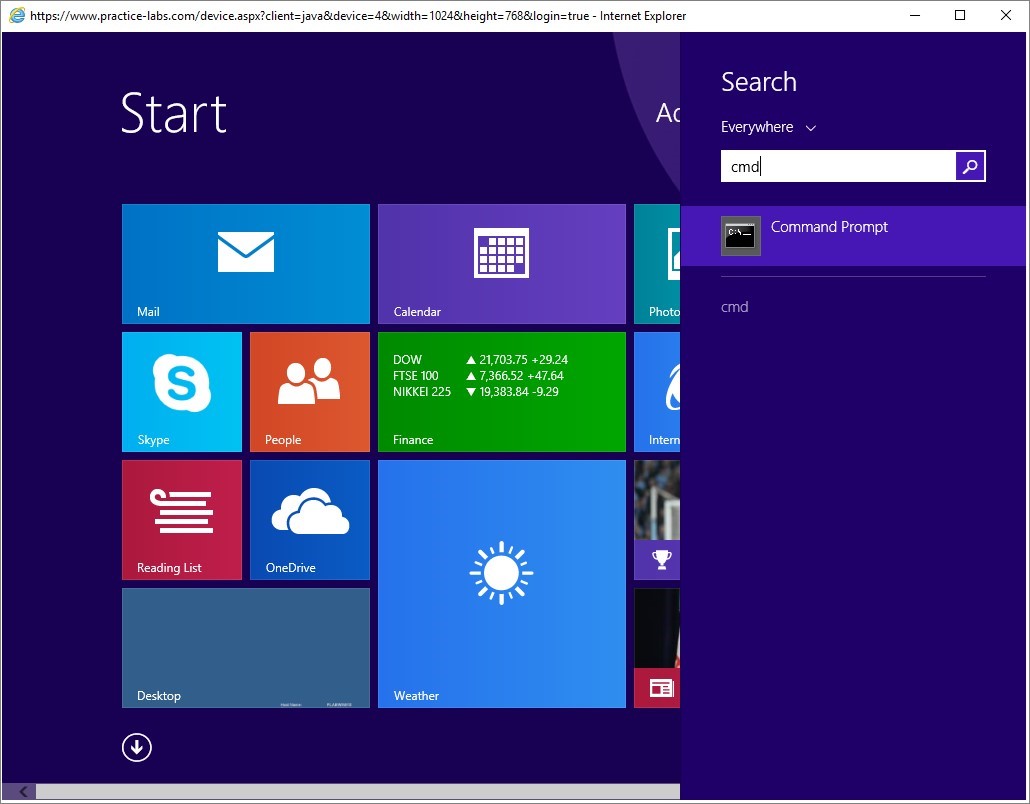 Figure 3.23 Screenshot of the PLABWIN10 desktop