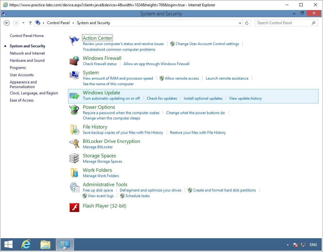 Figure 3.33 Screenshot of the PLABWIN810 desktop