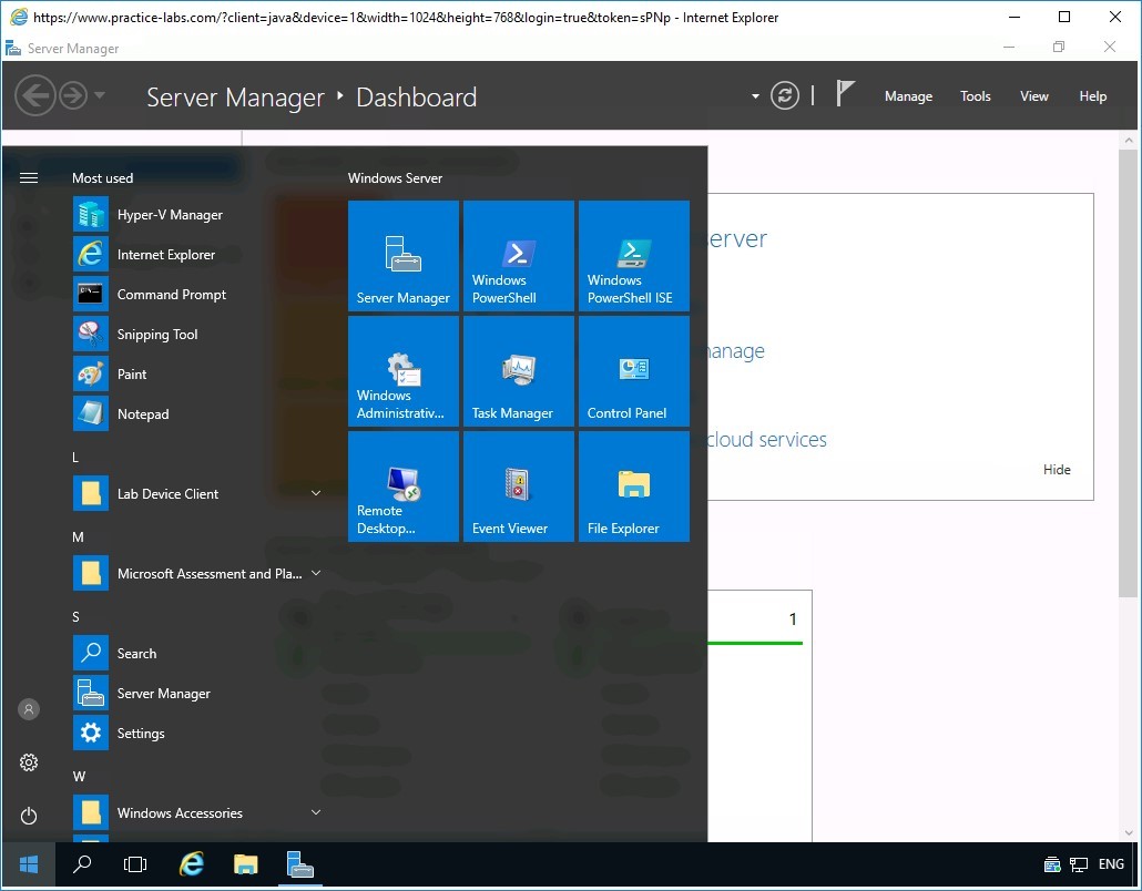 Figure 1.1 Screenshot of PLABDM01