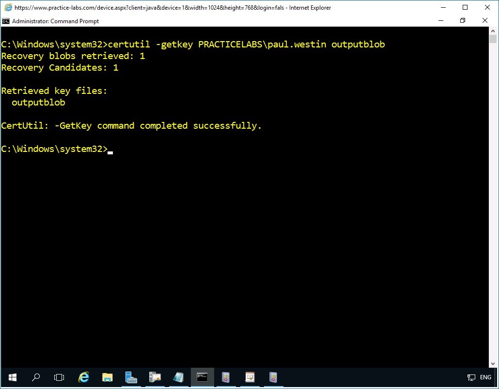 Figure 5.15 Screenshot of PLABDM01