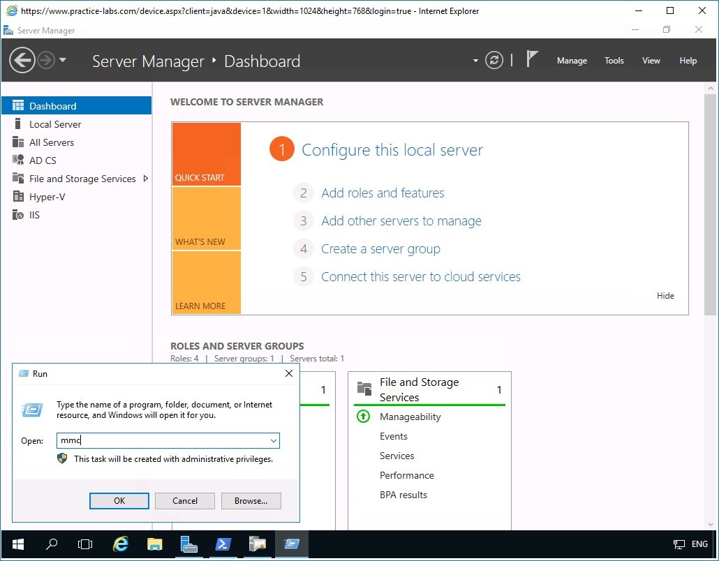 Figure 3.3 Screenshot of PLABDM01