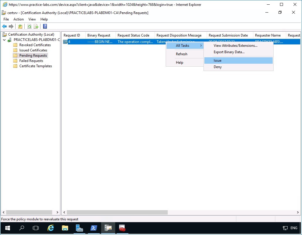 Figure 3.10 Screenshot of PLABDM01