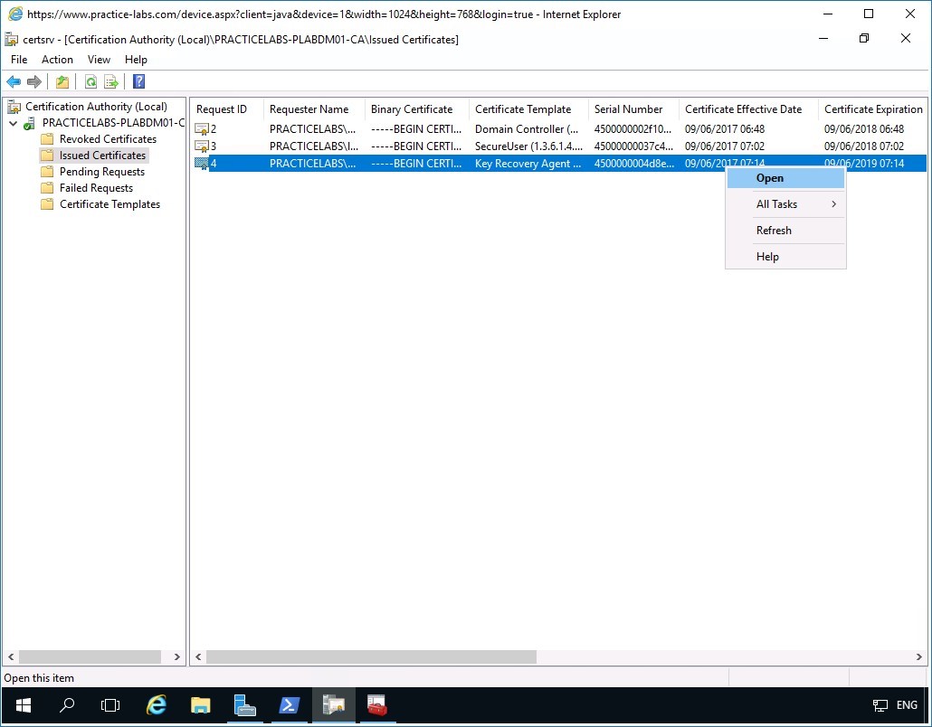 Figure 3.11 Screenshot of PLABDM01