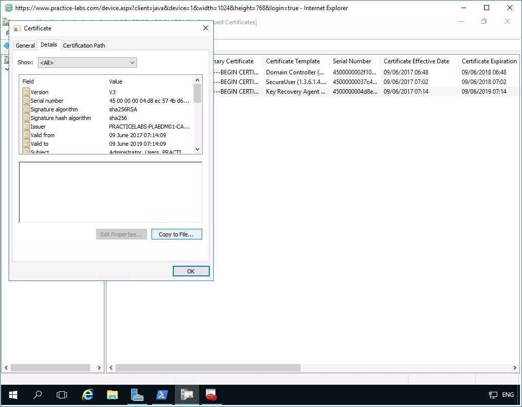 Figure 3.12 Screenshot of PLABDM01