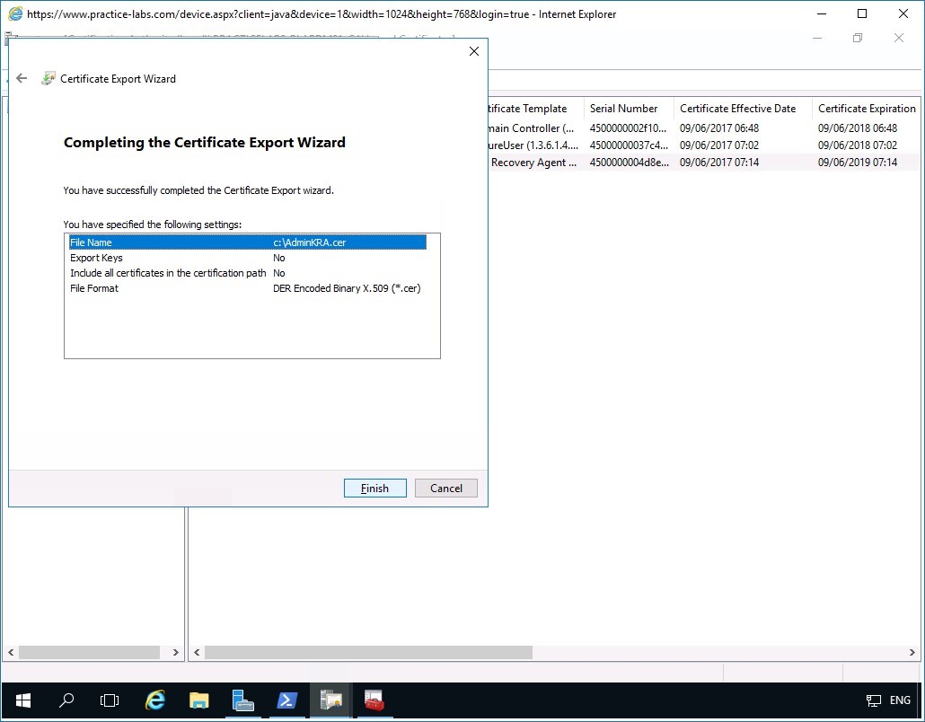 Figure 3.15 Screenshot of PLABDM01