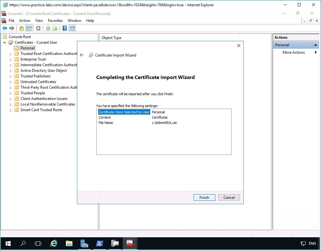 Figure 3.18 Screenshot of PLABDM01