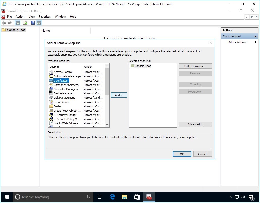 Figure 4.3 Screenshot of PLABWIN10