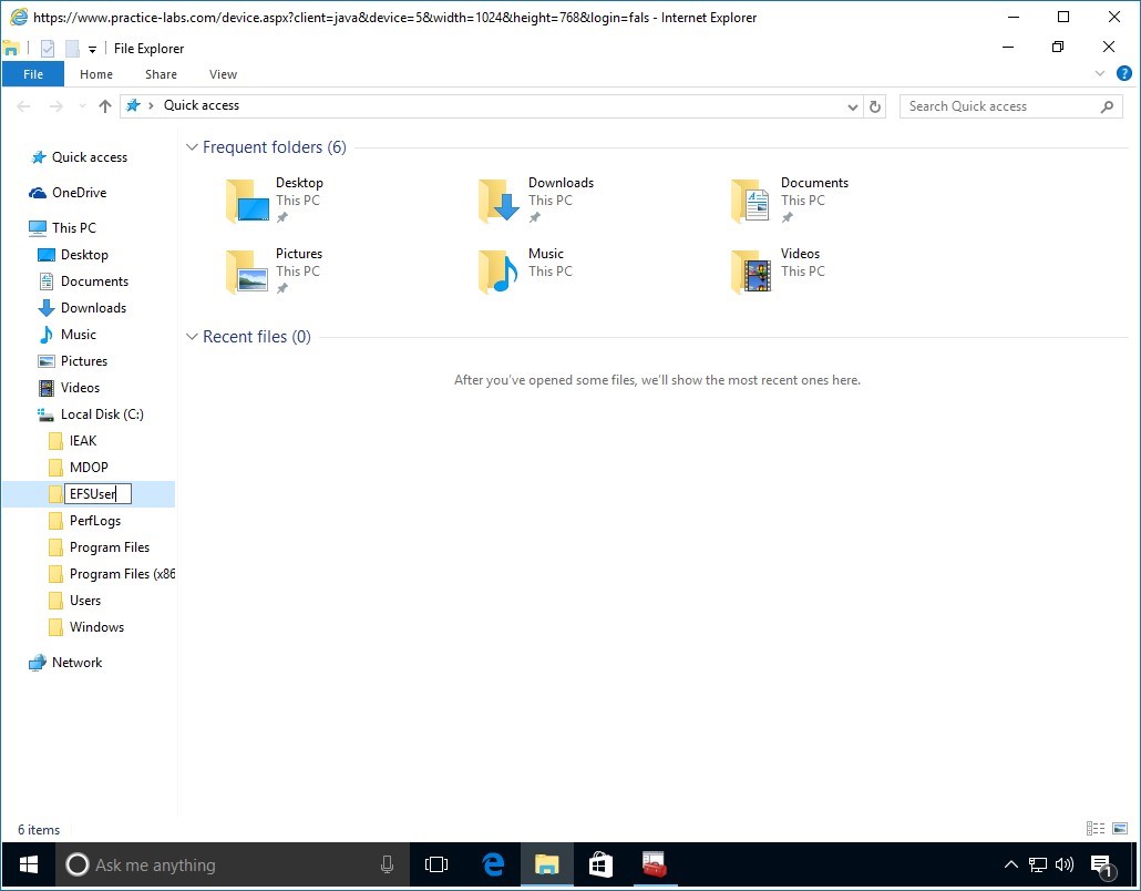 Figure 4.7 Screenshot of PLABWIN10
