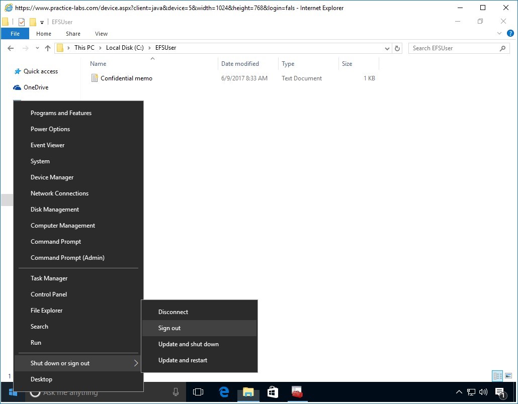 Figure 4.14 Screenshot of PLABWIN10