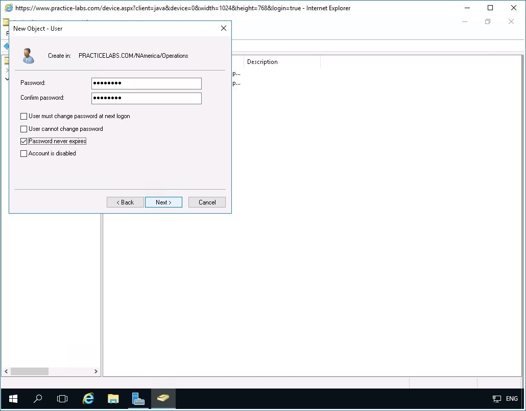 Figure 4.19 Screenshot of PLABDC01