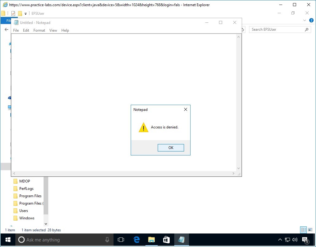 Figure 4.22 Screenshot of PLABWIN10