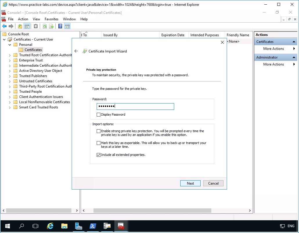 Figure 5.10 Screenshot of PLABDM01