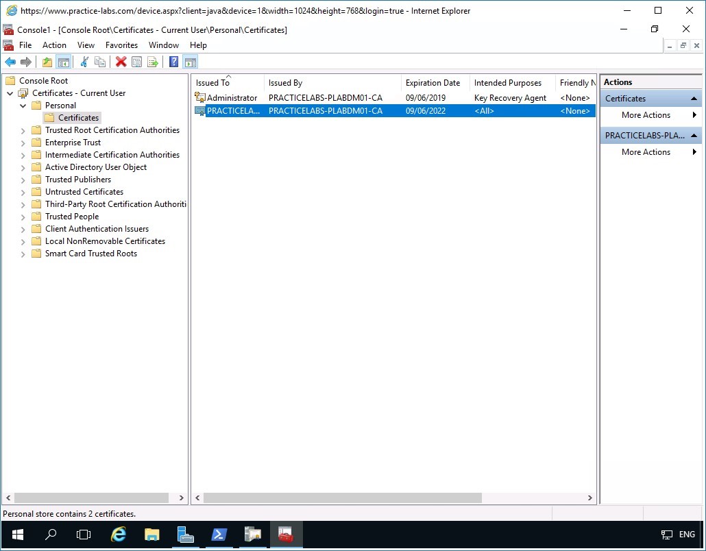 Figure 5.13 Screenshot of PLABDM01