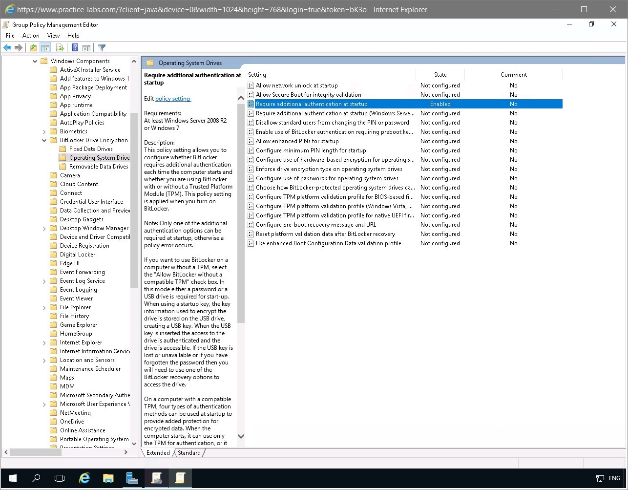 Figure 1.17 Screenshot of the PLABDC01 desktop