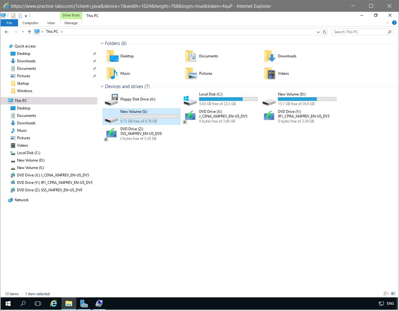 Figure 1.15 Screenshot of the PLABDM01 desktop