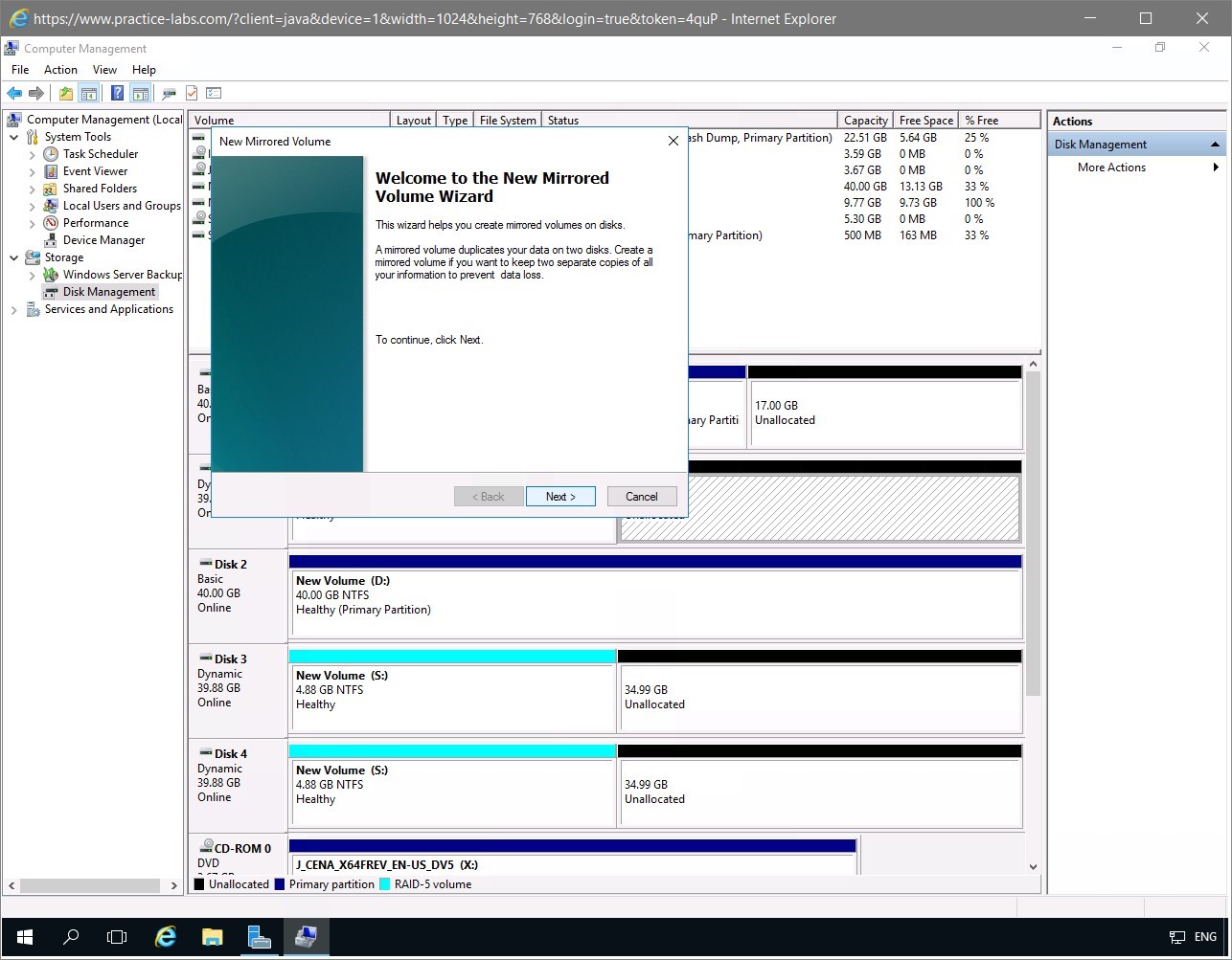 Figure 1.17 Screenshot of the PLABDM01 desktop