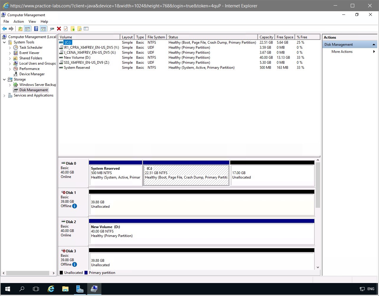 Figure 1.2 Screenshot of the PLABDM01 desktop