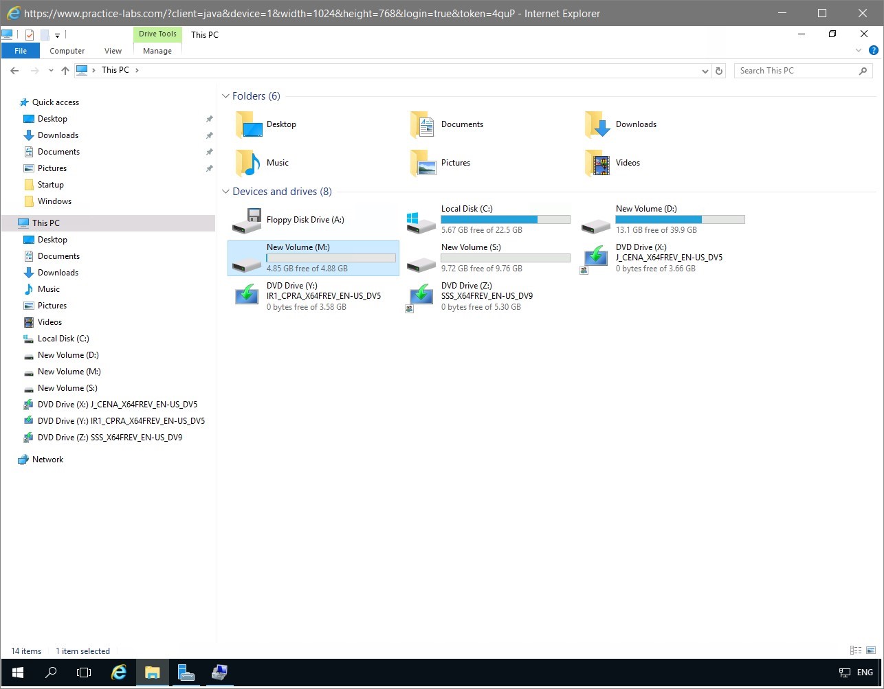 Figure 1.24 Screenshot of the PLABDM01 desktop