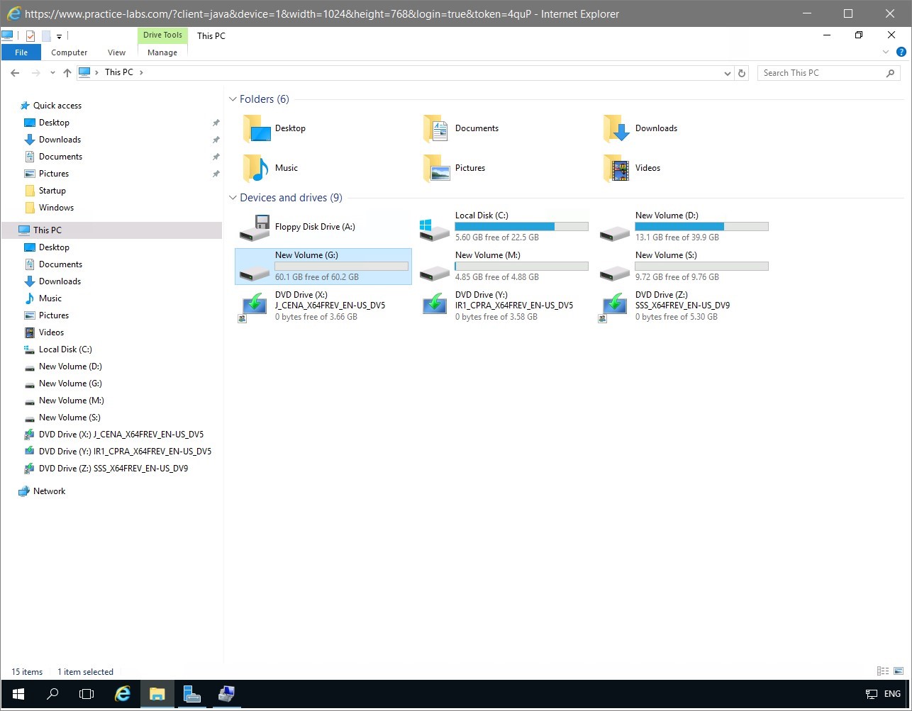 Figure 1.33 Screenshot of the PLABDM01 desktop