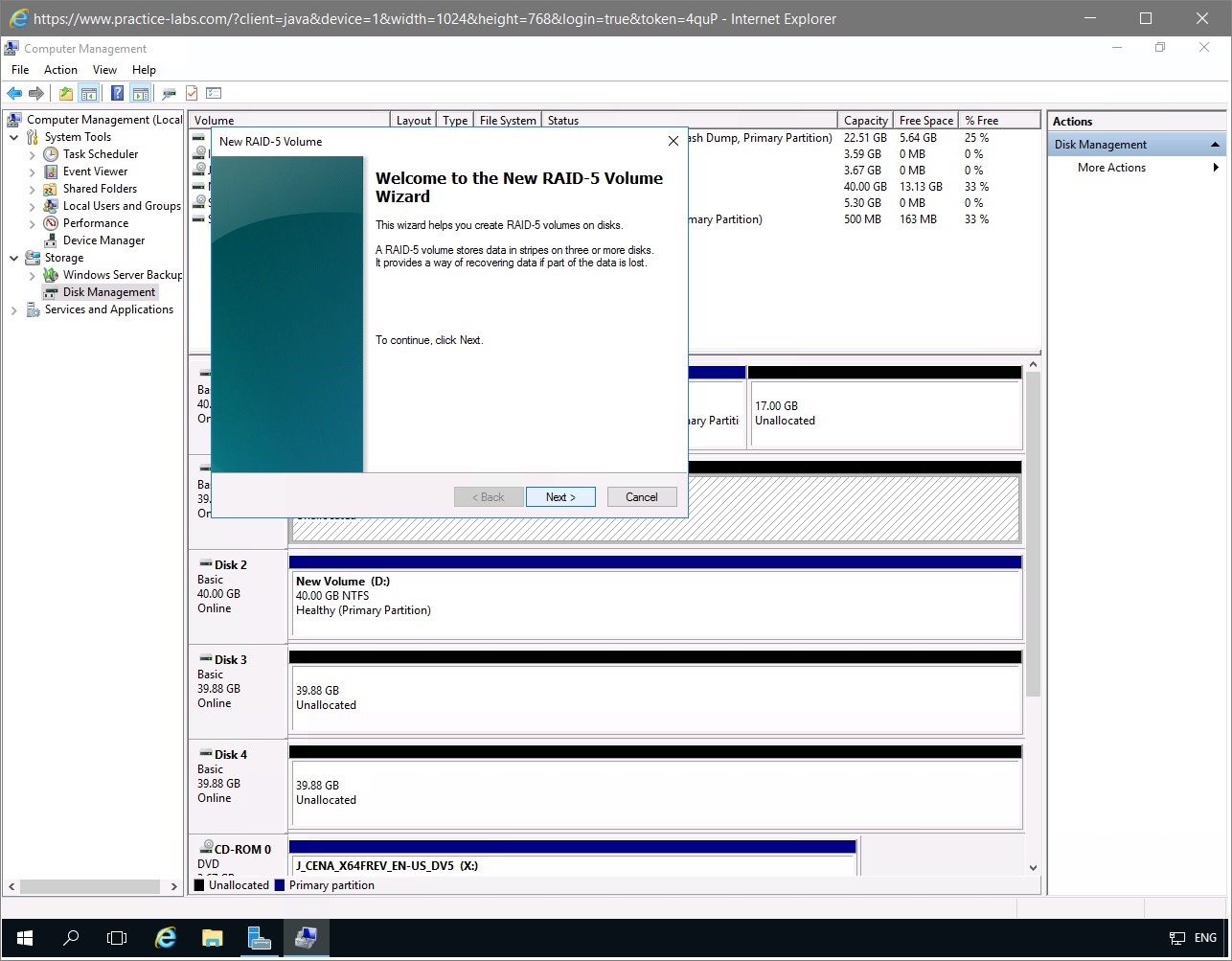 Figure 1.5 Screenshot of the PLABDM01 desktop