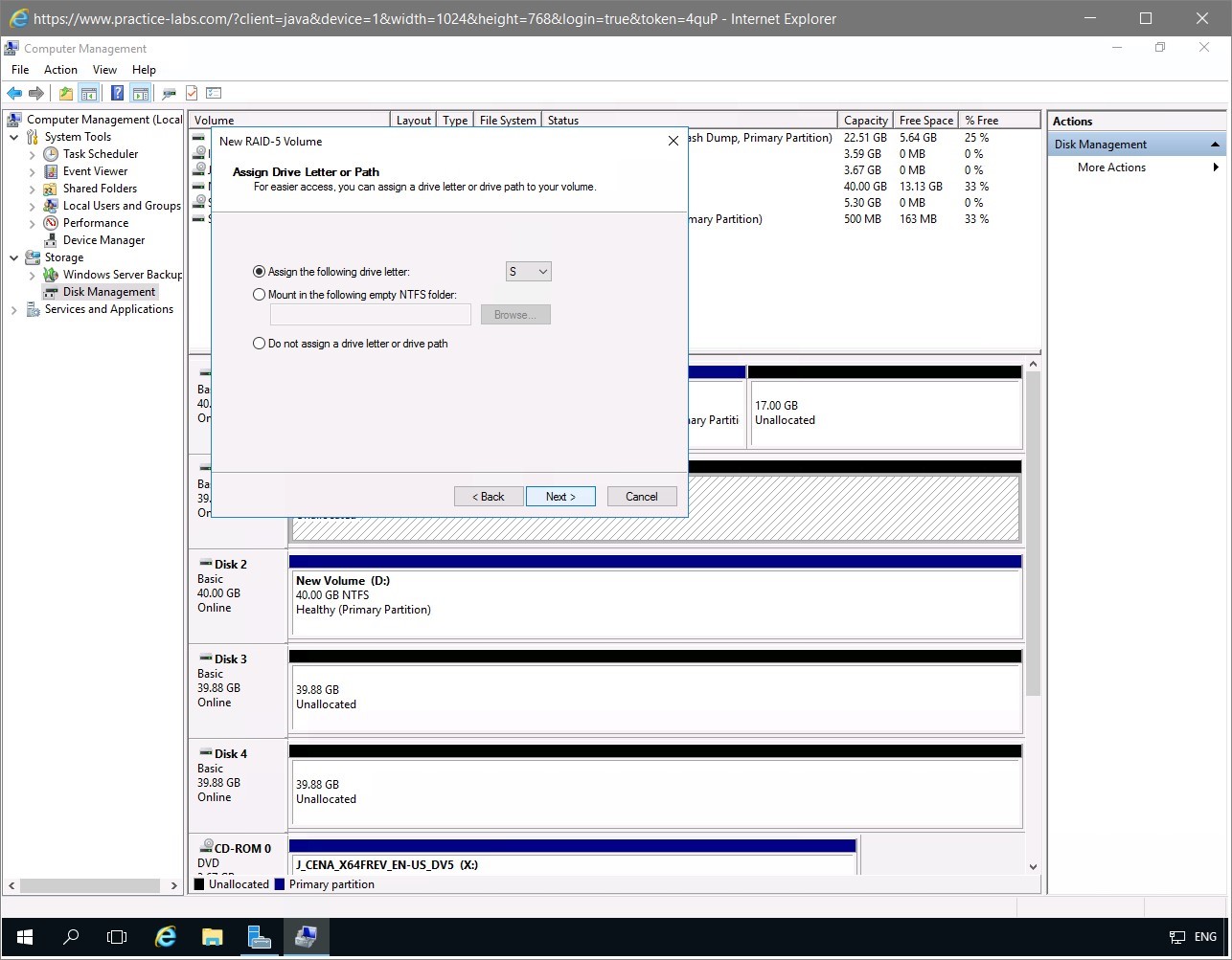 Figure 1.9 Screenshot of the PLABDM01 desktop