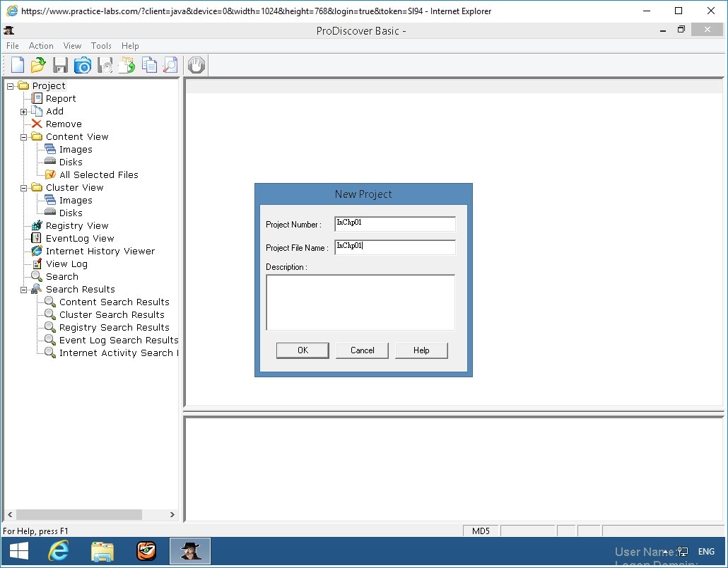Figure 2.4 Screenshot of PLABWIN810