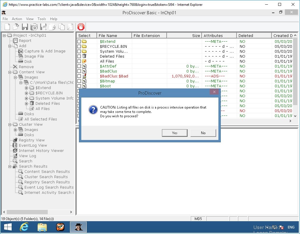 Figure 2.9 Screenshot of PLABWIN810