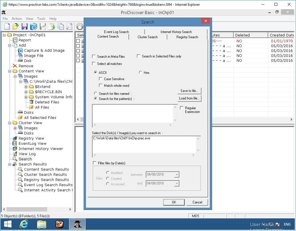 Figure 2.14 Screenshot of PLABWIN810