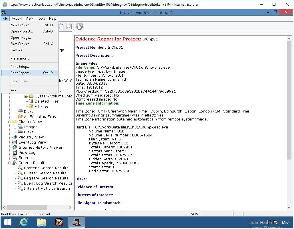 Figure 2.21 Screenshot of PLABWIN810