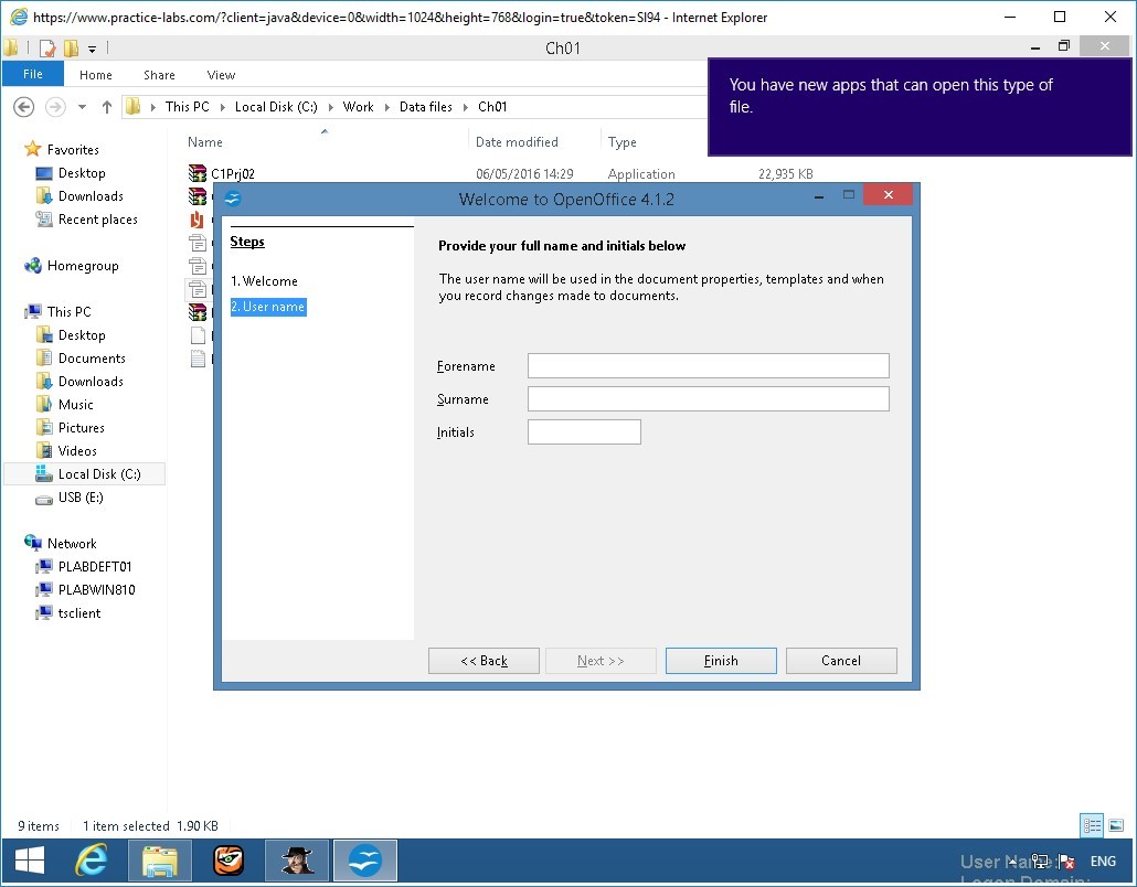 Figure 2.48 Screenshot of PLABWIN810